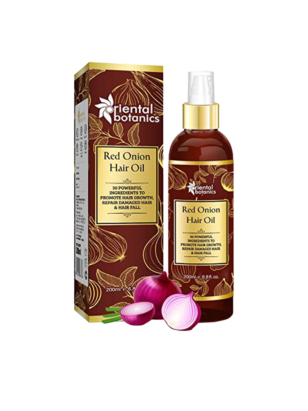Buy Oriental Botanics Red Onion Hair Growth Oil. BEST HAIR FALL OIL BRANDS IN INDIA