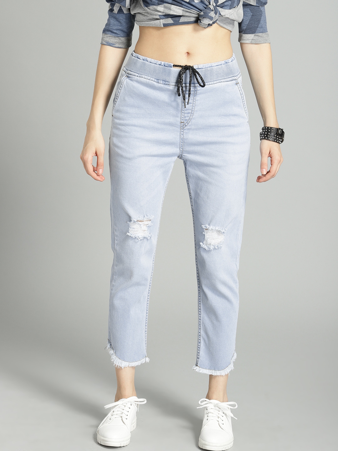 joggers jeans for womens myntra