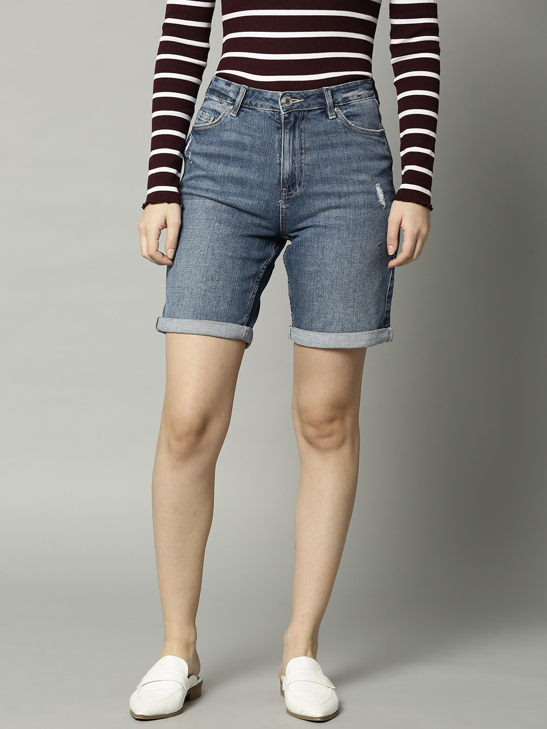 marks and spencer denim shorts
