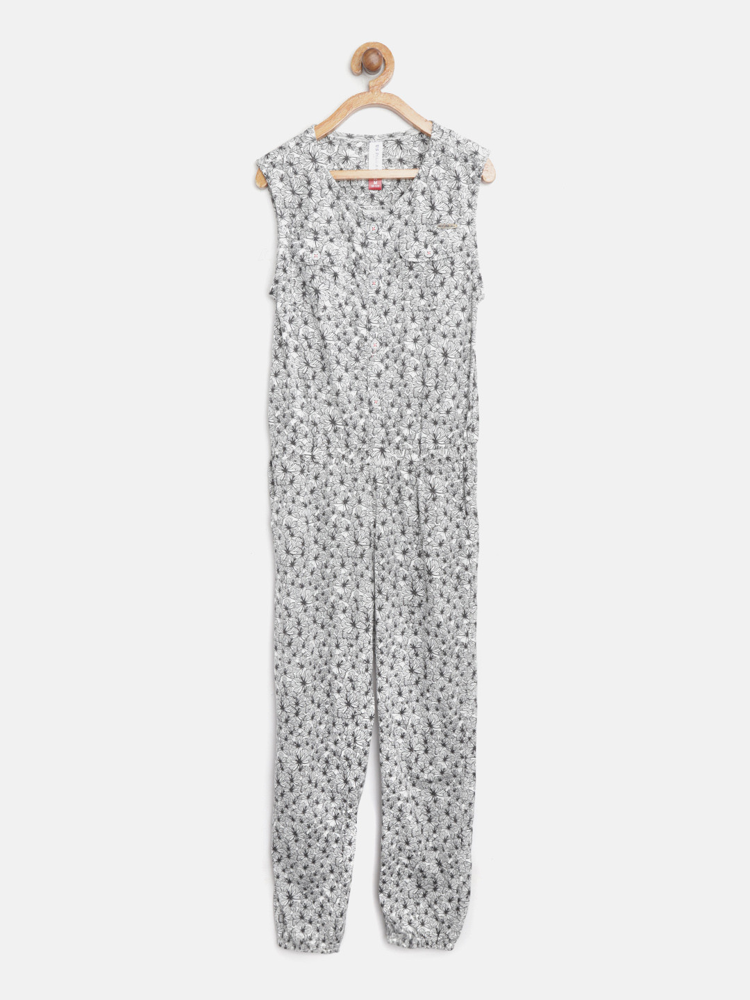 black and white polo jumpsuit