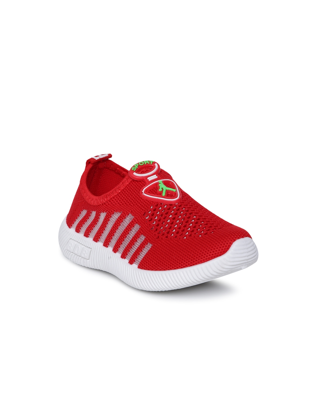 Buy Kittens Boys Red Slip On Sneakers 