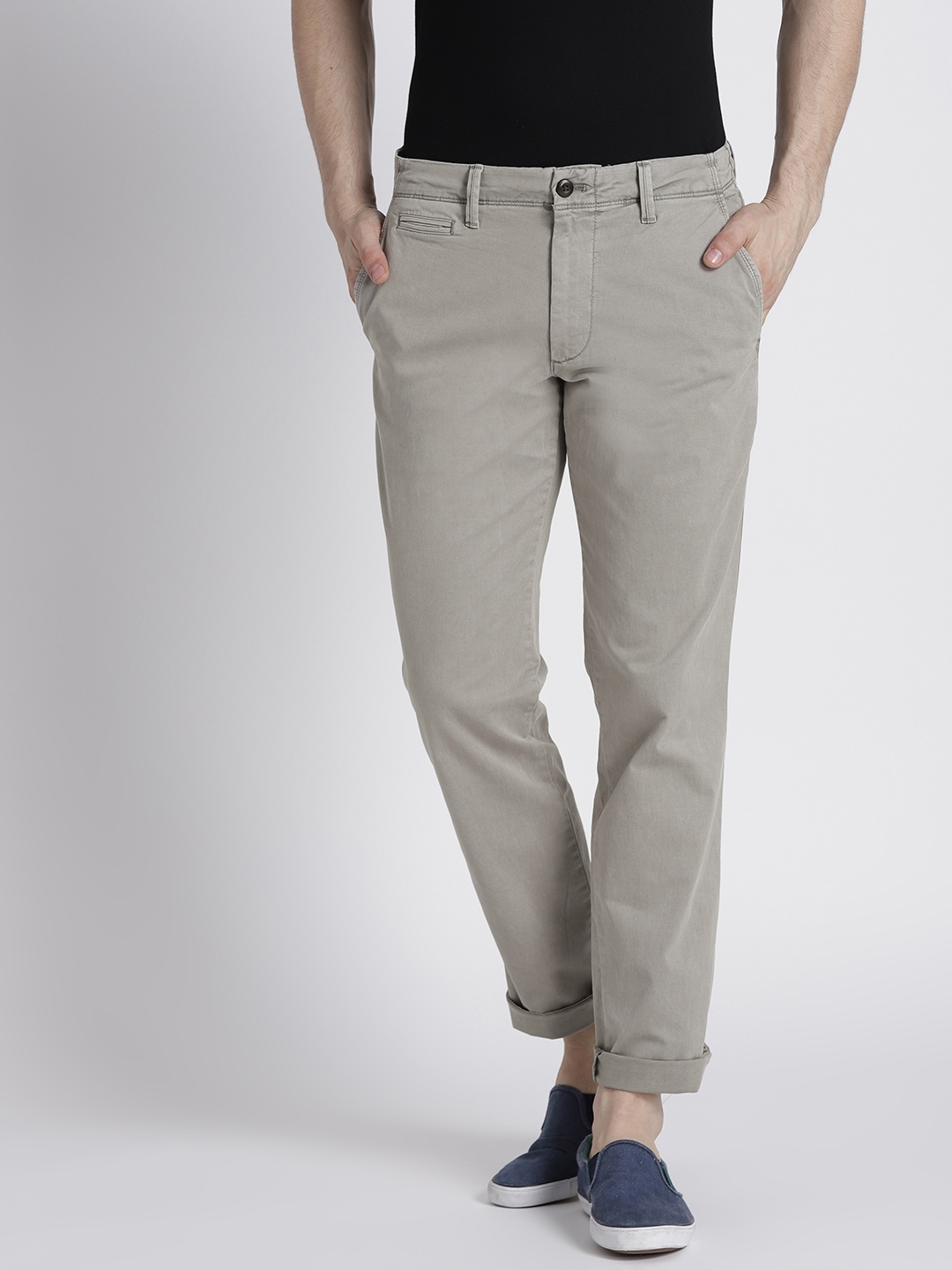 vintage wash khakis in slim fit with gapflex