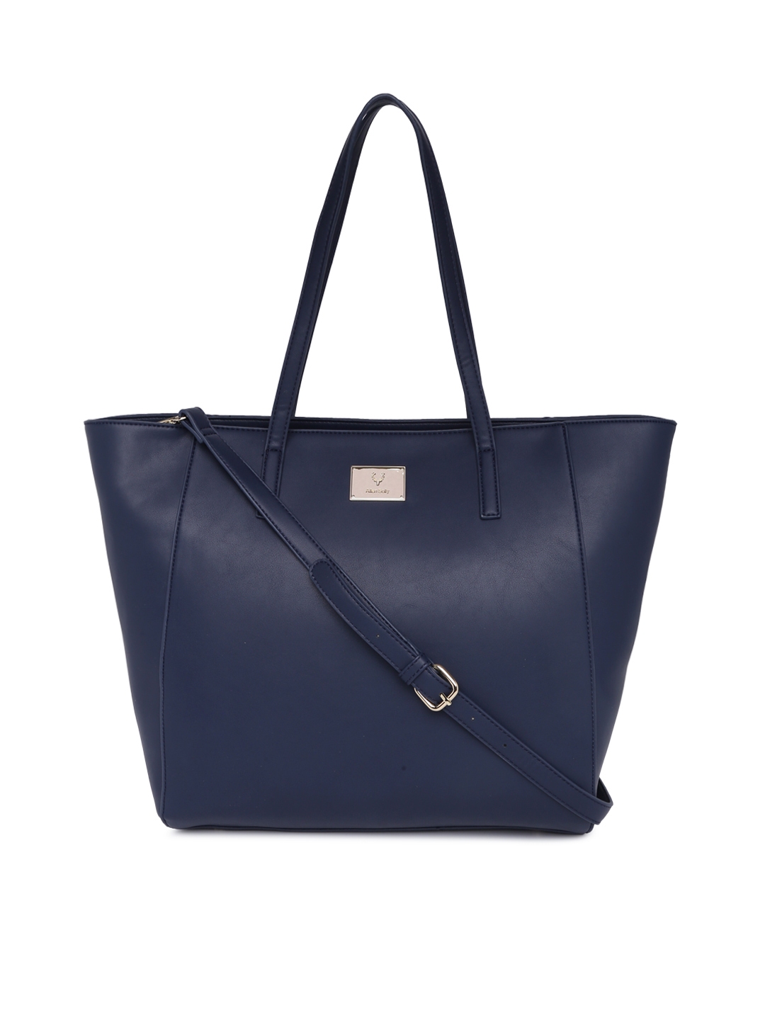 Buy Allen Solly Navy Blue Solid Shoulder Bag Handbags for Women