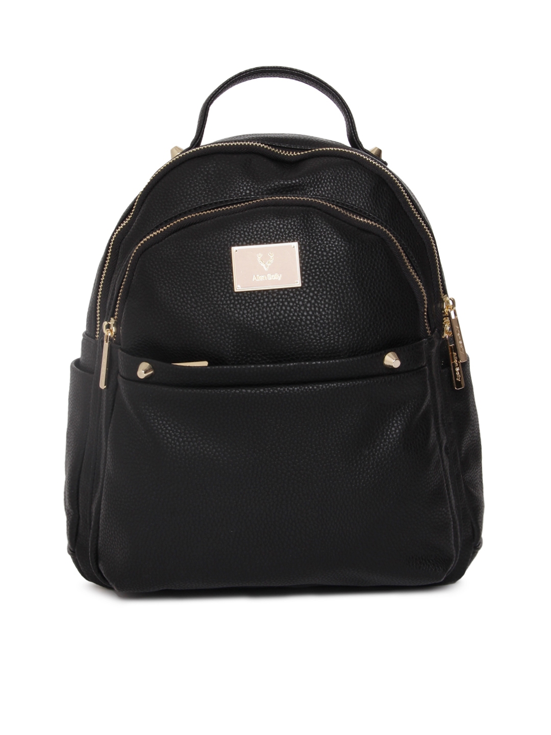 Buy Allen Solly Women Black Solid Backpack Backpacks for Women