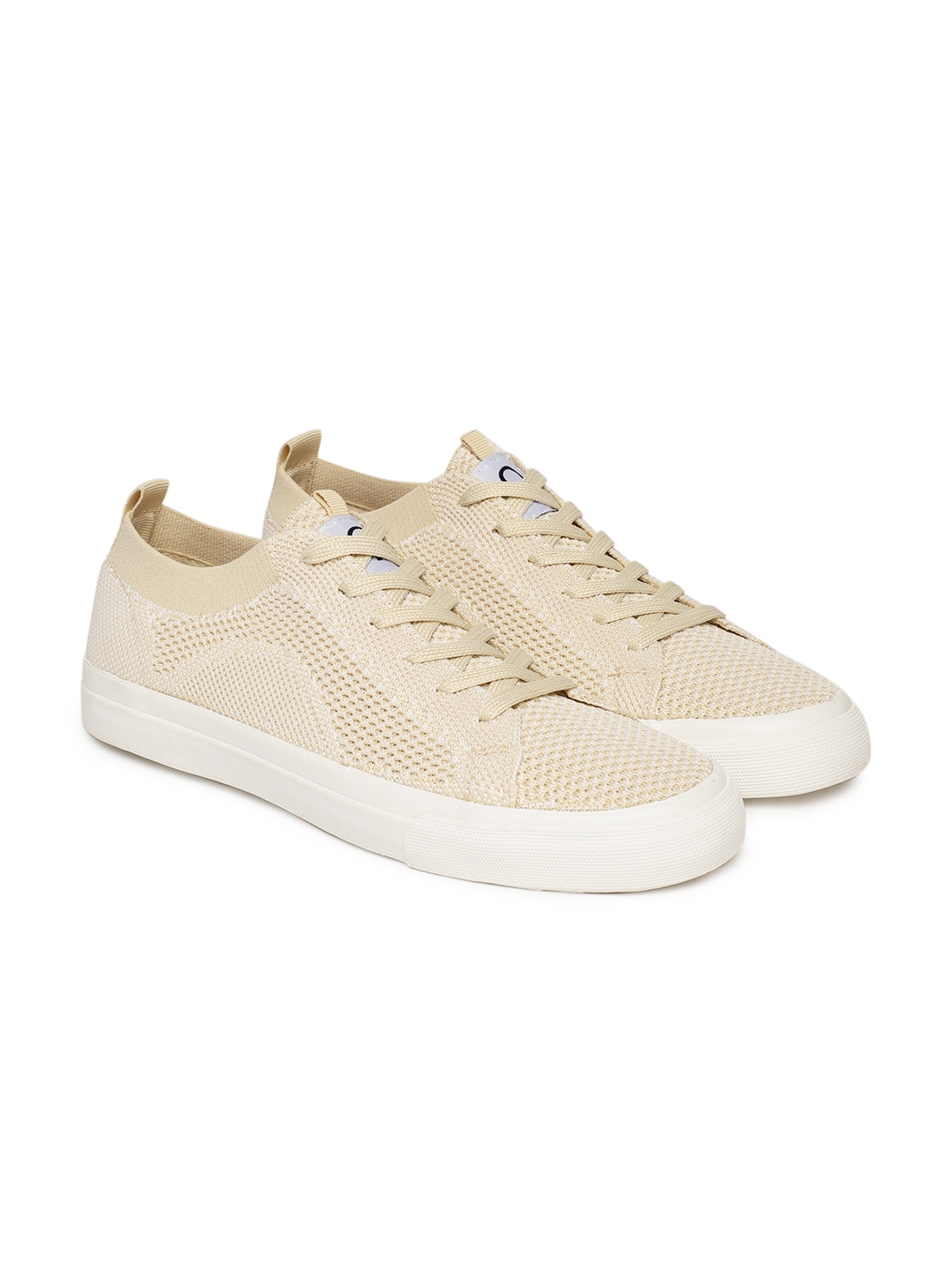 beige colour sneakers