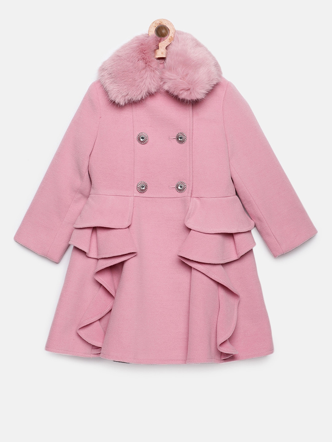 monsoon girls pink coat