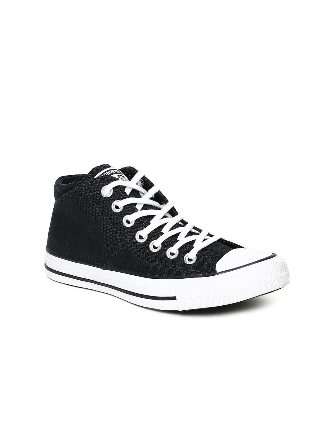 Buy Converse Women Black Printed Canvas Mid Top Sneakers - Casual Shoes for  Women 8552701 | Myntra