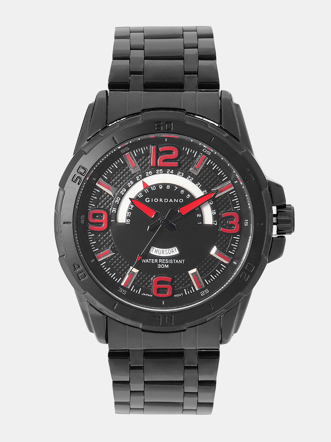 GIORDANO Men Black Analogue Watch F1092-44