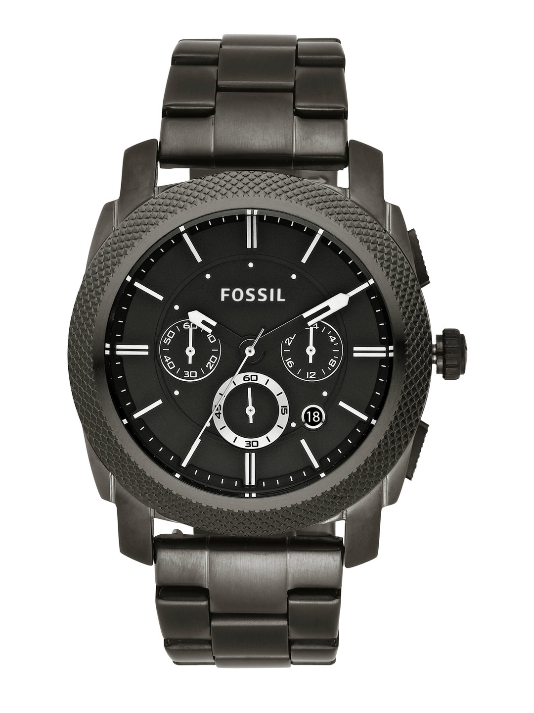 Fossil Men Black Analogue Factory Serviced Watch FS4662I