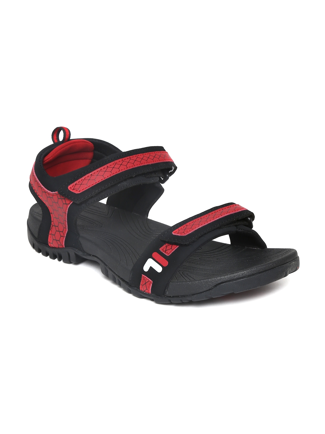 Buy FILA Men Black Red Liberty Sports Sandals Sports Sandals