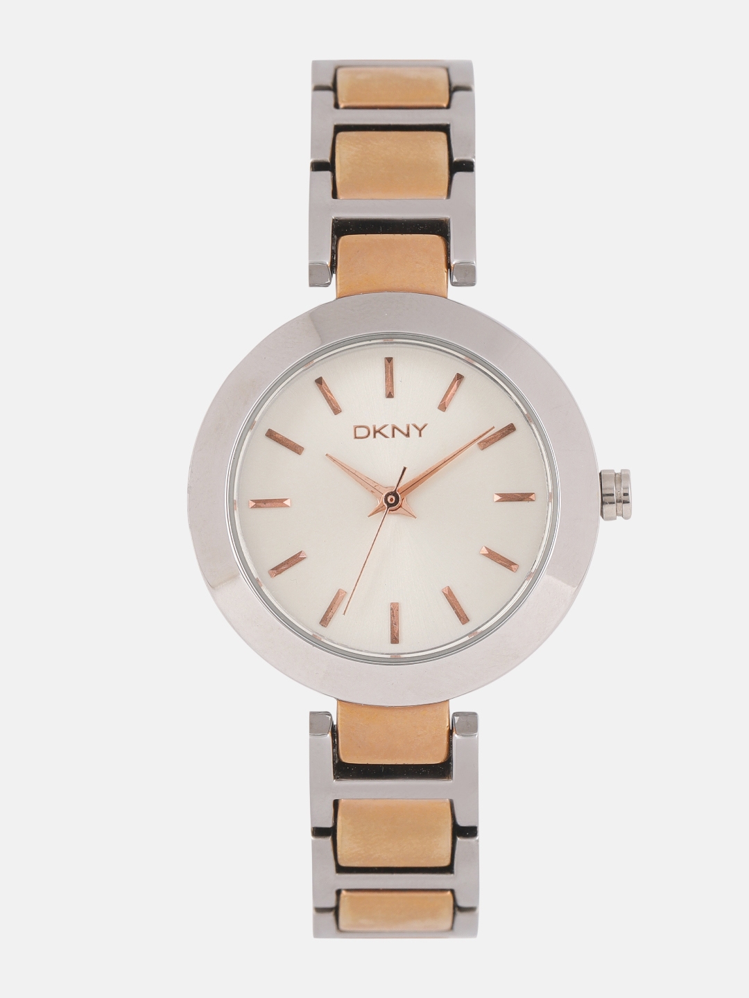 DKNY Women Silver Toned Factory Serviced Watch NY2136