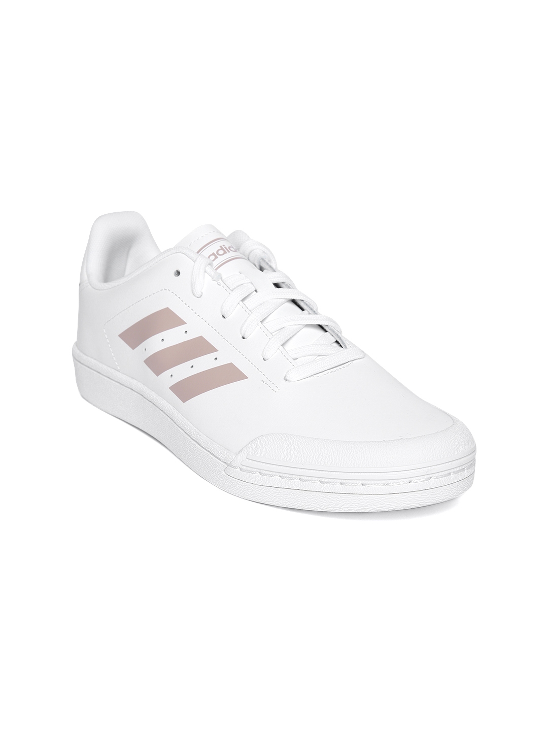 adidas womens white leather sneakers