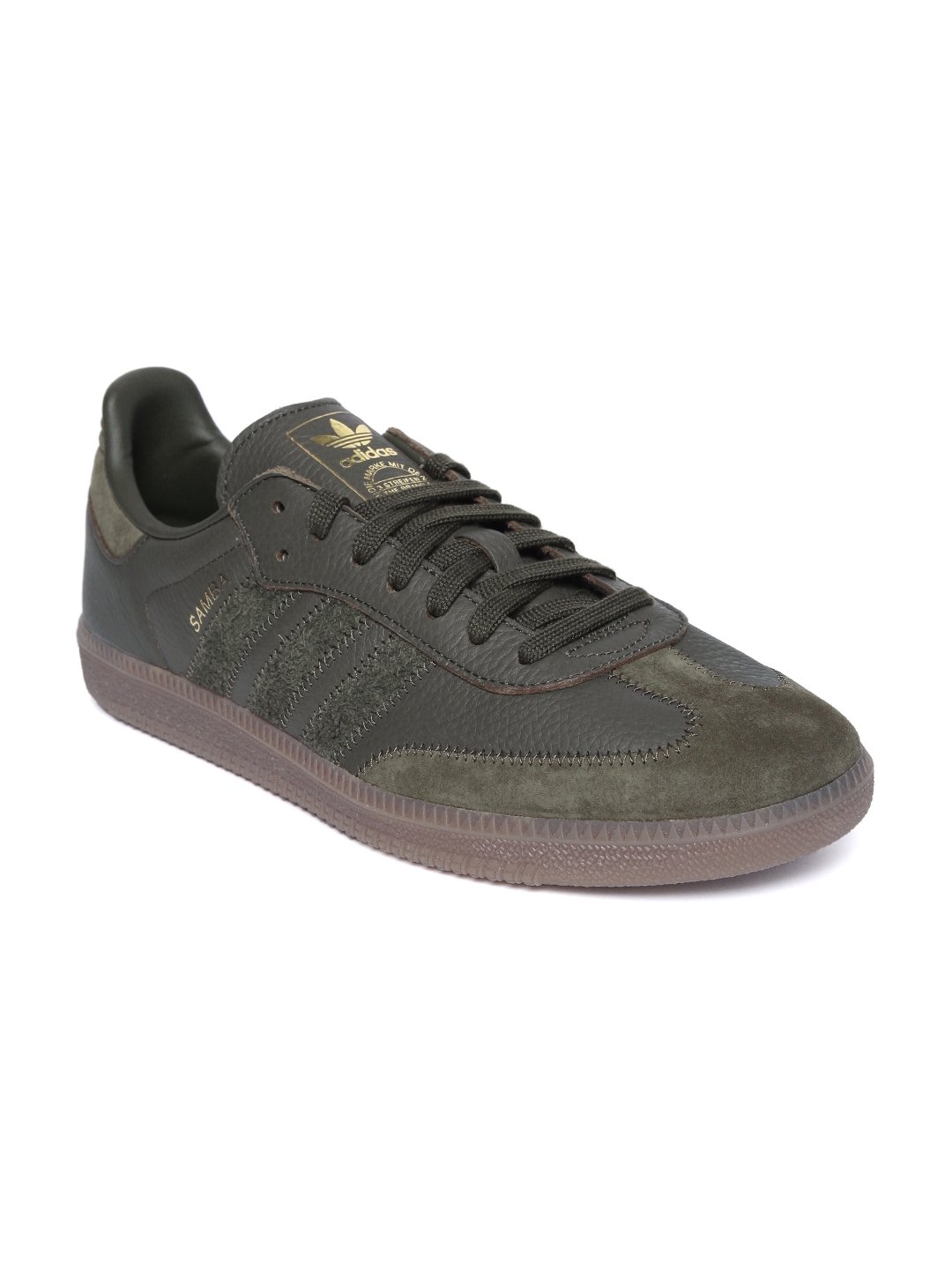 Buy ADIDAS Originals Men Olive Green SAMBA OG Sneakers Casual Shoes for Men 8616701 | Myntra