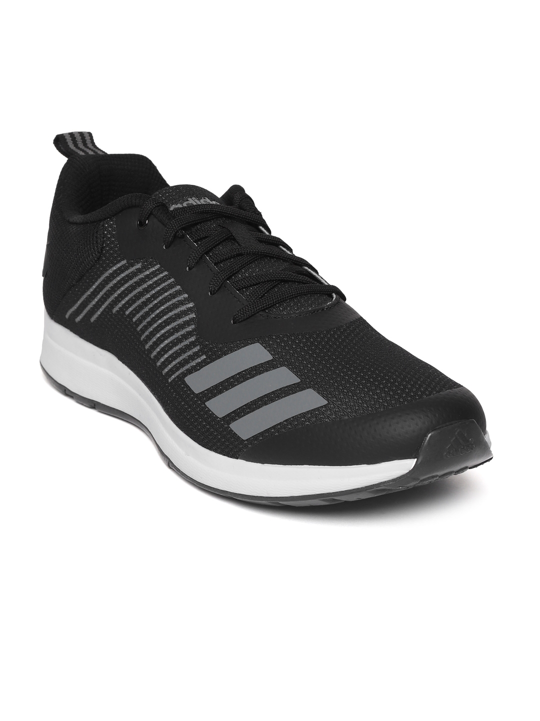 Buy ADIDAS Men Black Grey Striped Puaro Running Shoes Sports Shoes for Men 8618293 Myntra