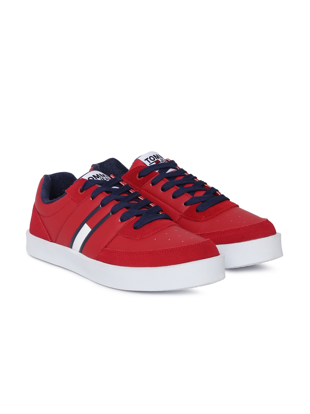 Buy Tommy Hilfiger Men Red Sneakers 