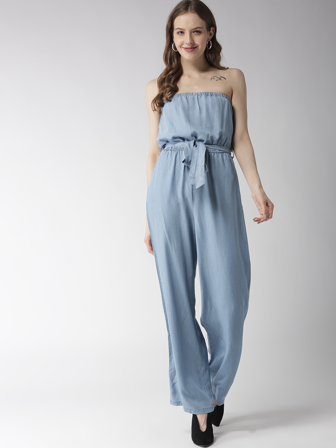 Light blue store jumpsuit forever 21