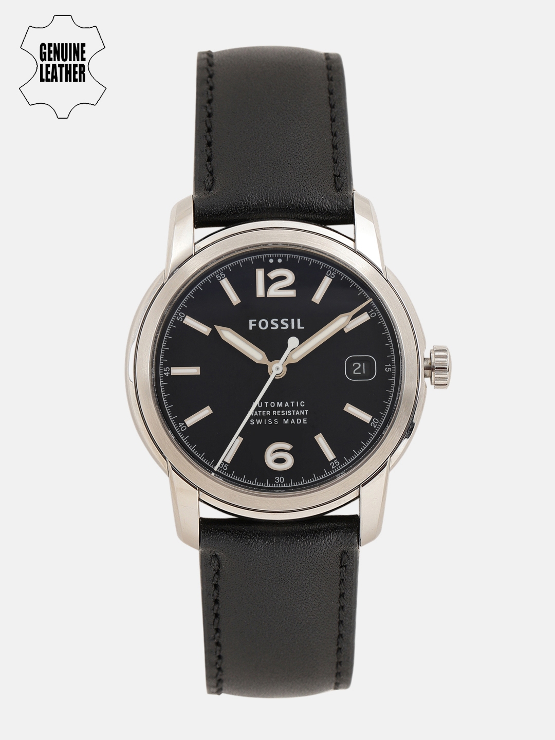 Buy Fossil Men Black Factory Serviced Analogue Watch FSW1001