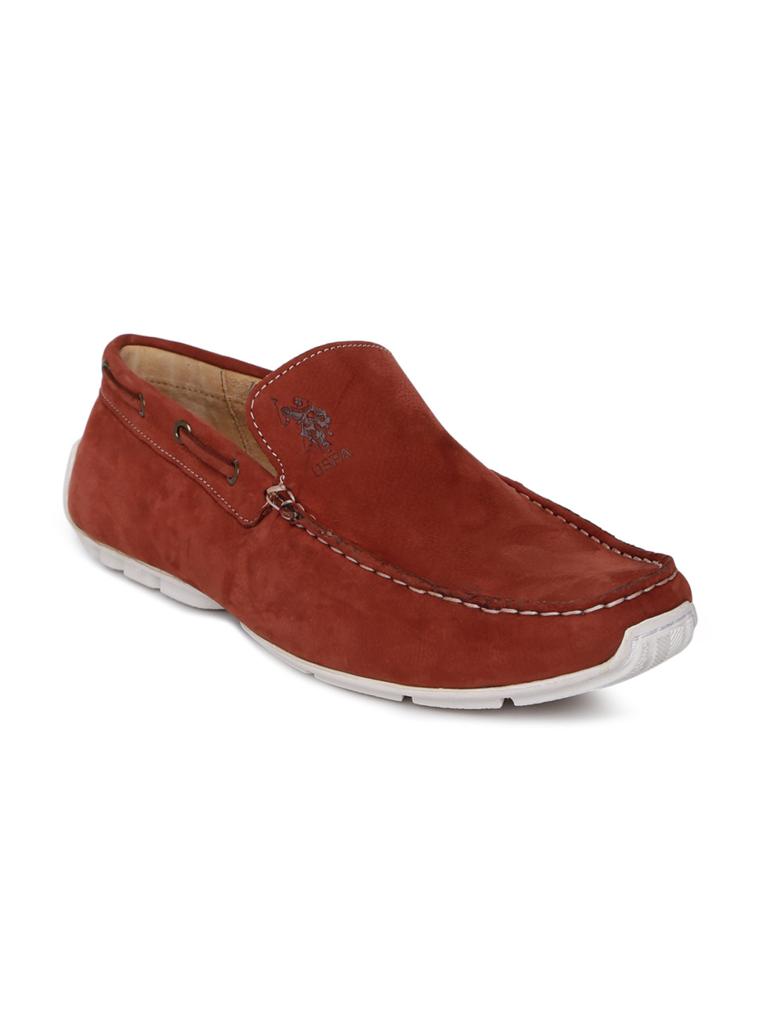 U.S. Polo Assn. Men Rust Brown Loafers