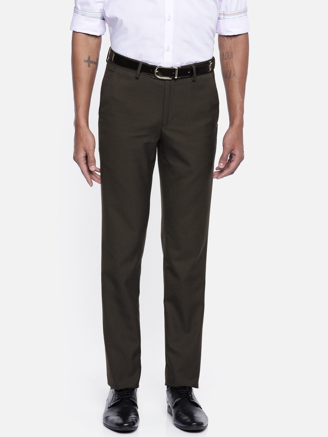 Buy Men Beige Solid Carrot Fit Casual Trousers Online  790594  Peter  England