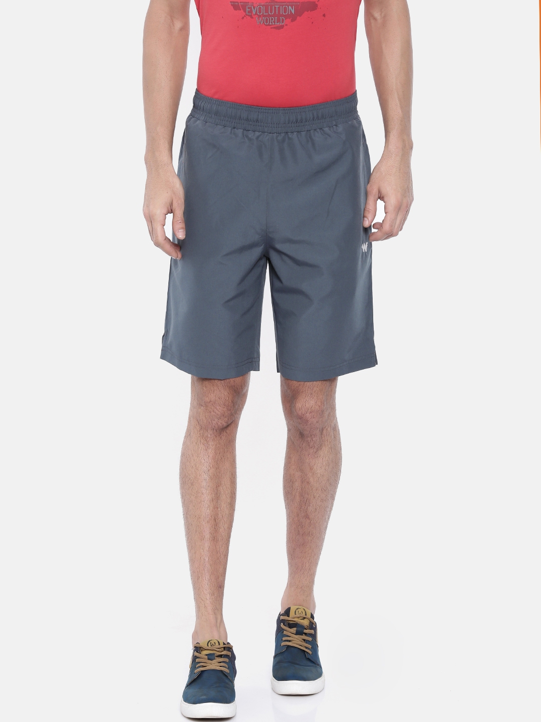 Buy Wildcraft Men Grey Solid Sports Shorts Shorts for Men