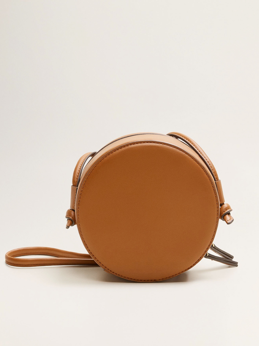 Mango round best sale leather bag