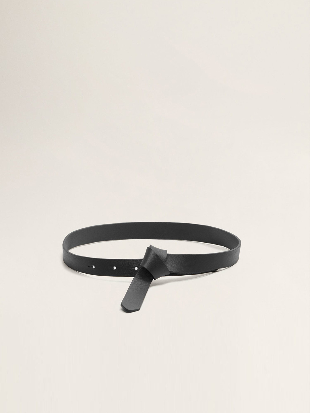 MANGO Women Black Solid Belt