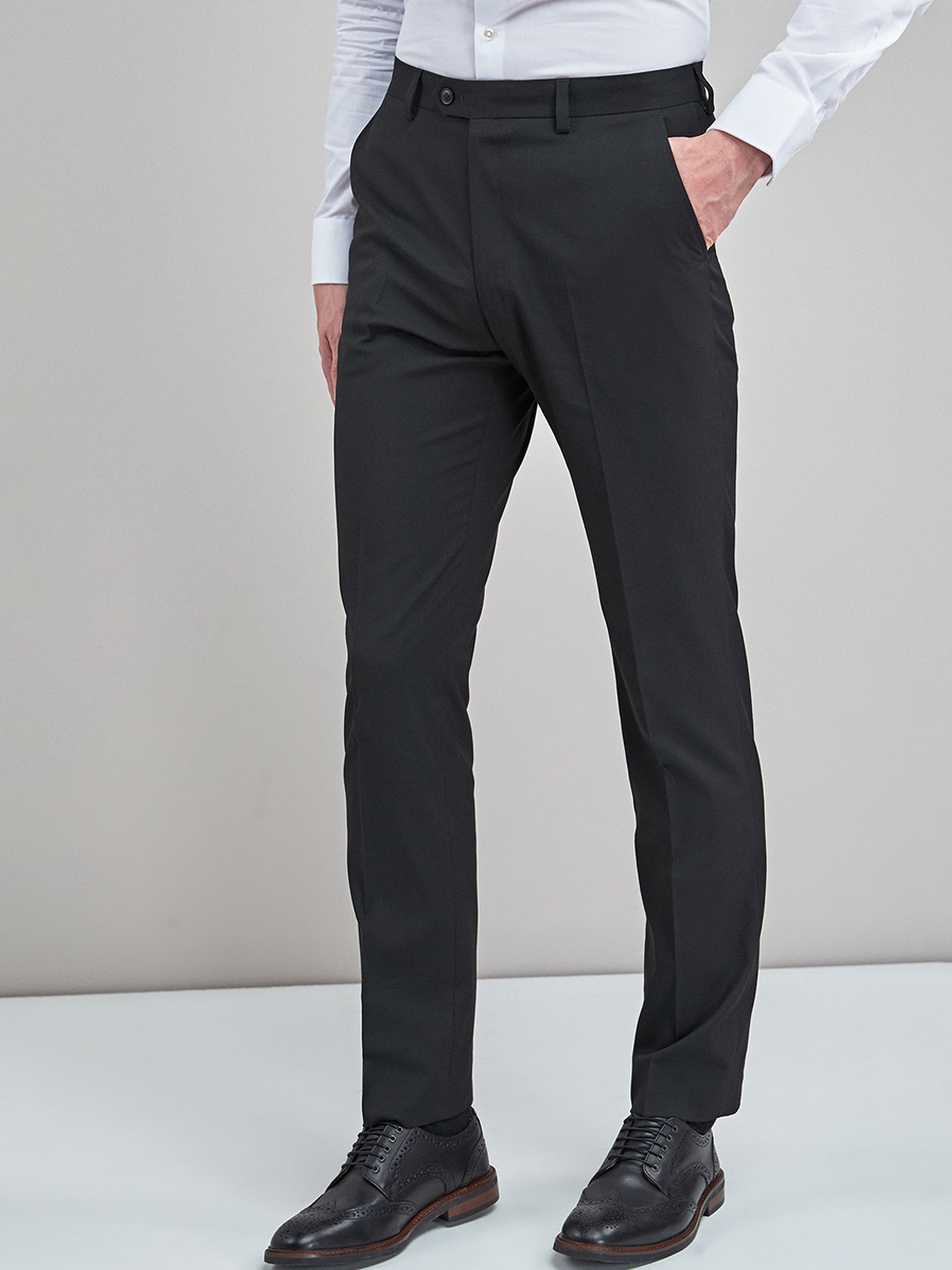 Buy Next Look Black Regular Fit Trousers for Men Online  Tata CLiQ