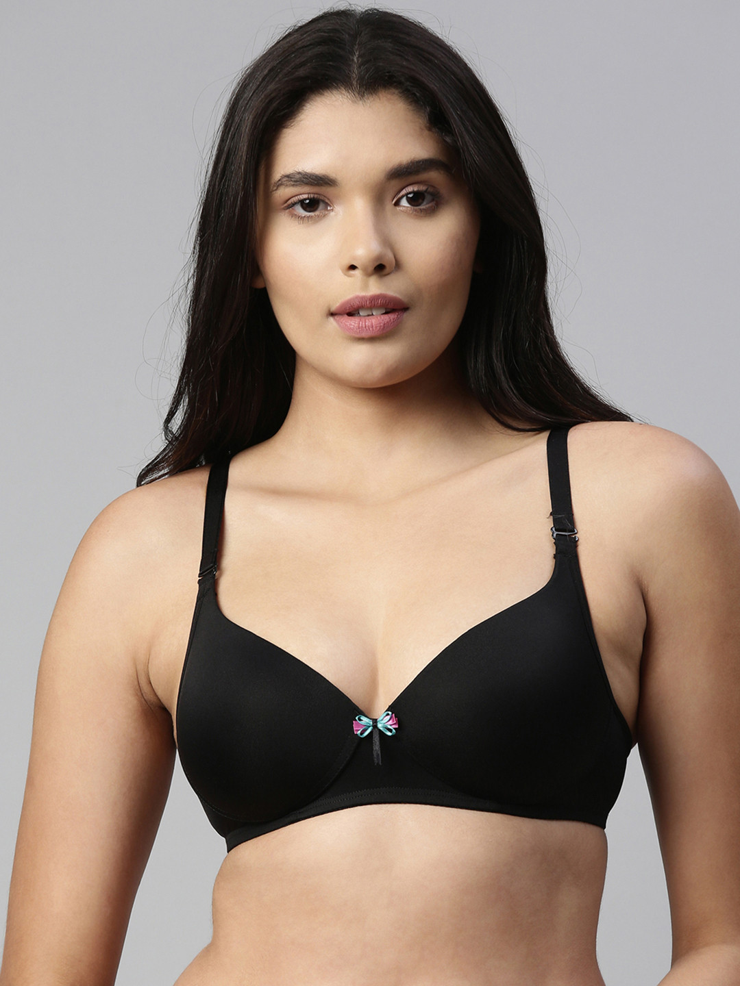 Buy Enamor Black Non Wired Lightly 