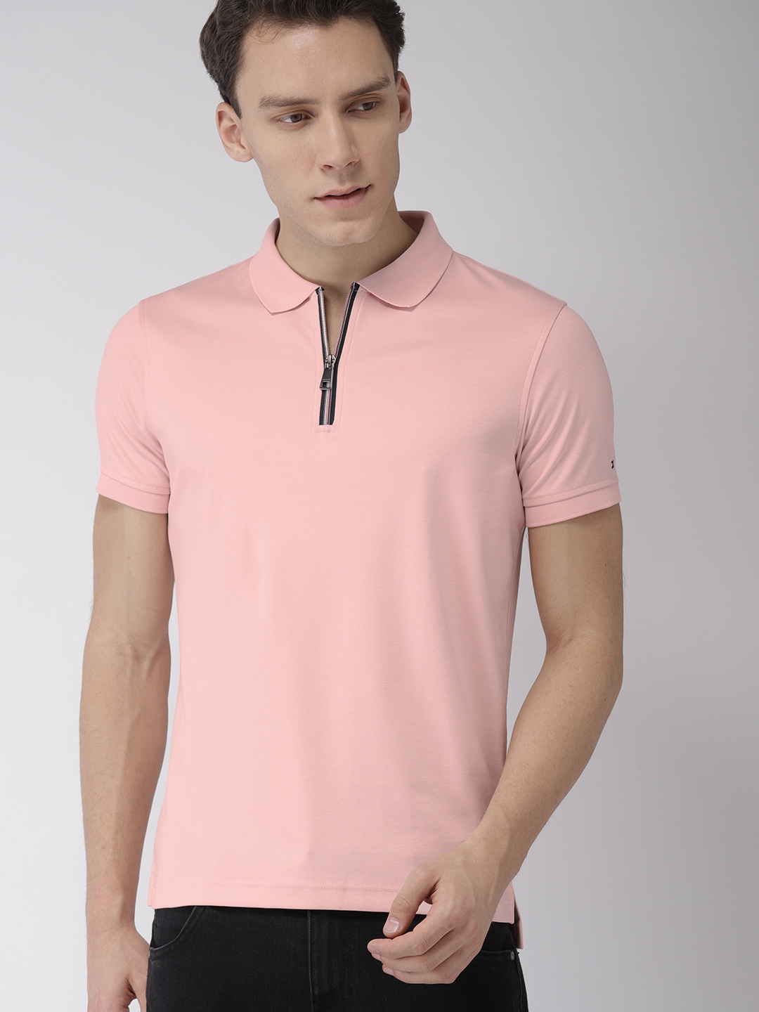 mens pink tommy hilfiger shirt