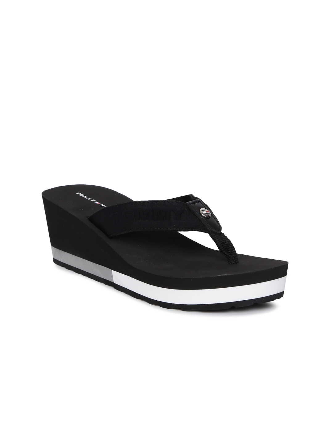 tommy hilfiger women's black sandals