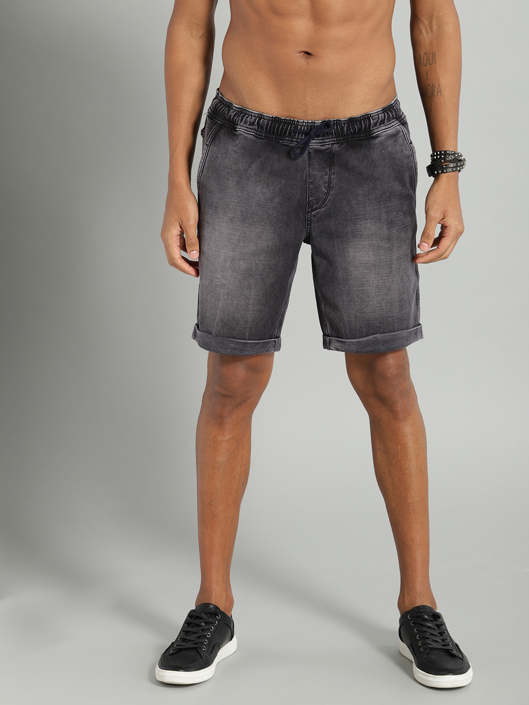 myntra denim shorts