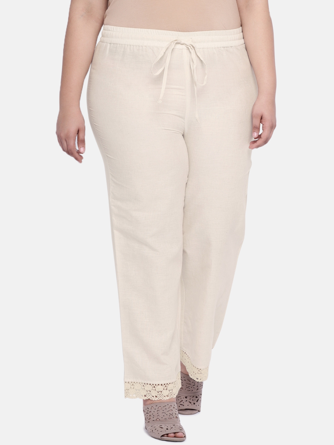 White Women's Plus-Size Casual & Dress Pants