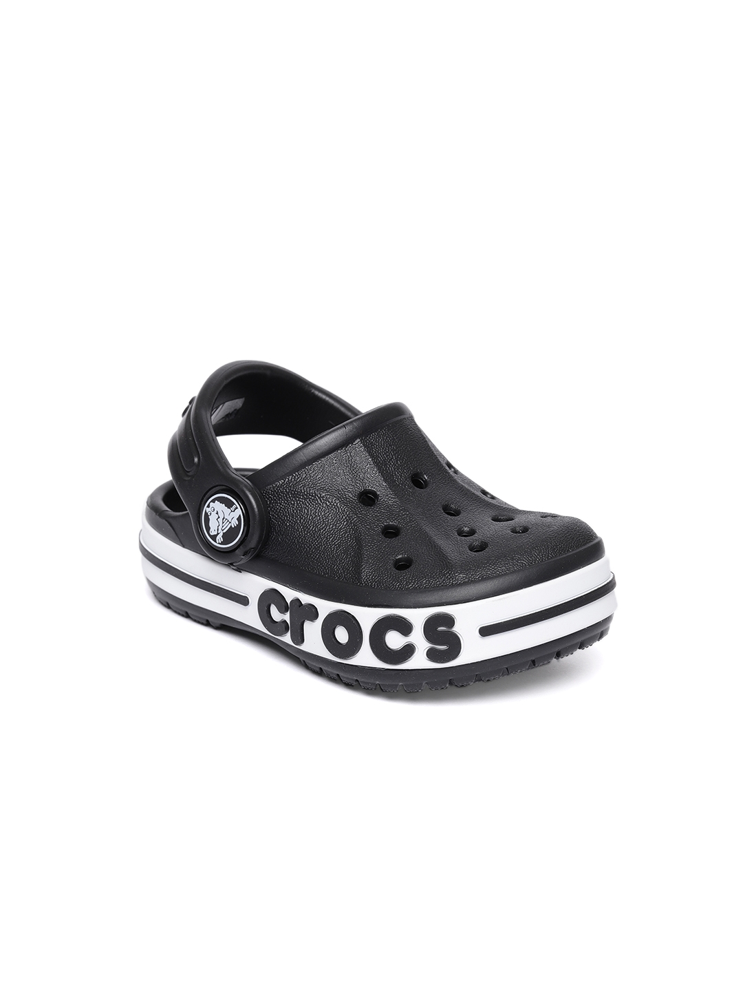 Crocs Boys Black Solid Clogs