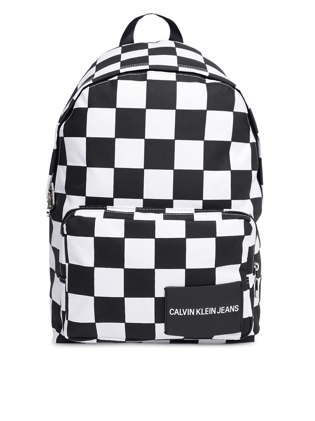 calvin klein black and white backpack