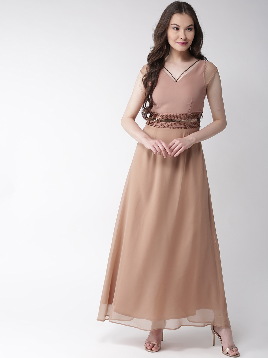 Buy Peach Dresses for Women by Mish Online