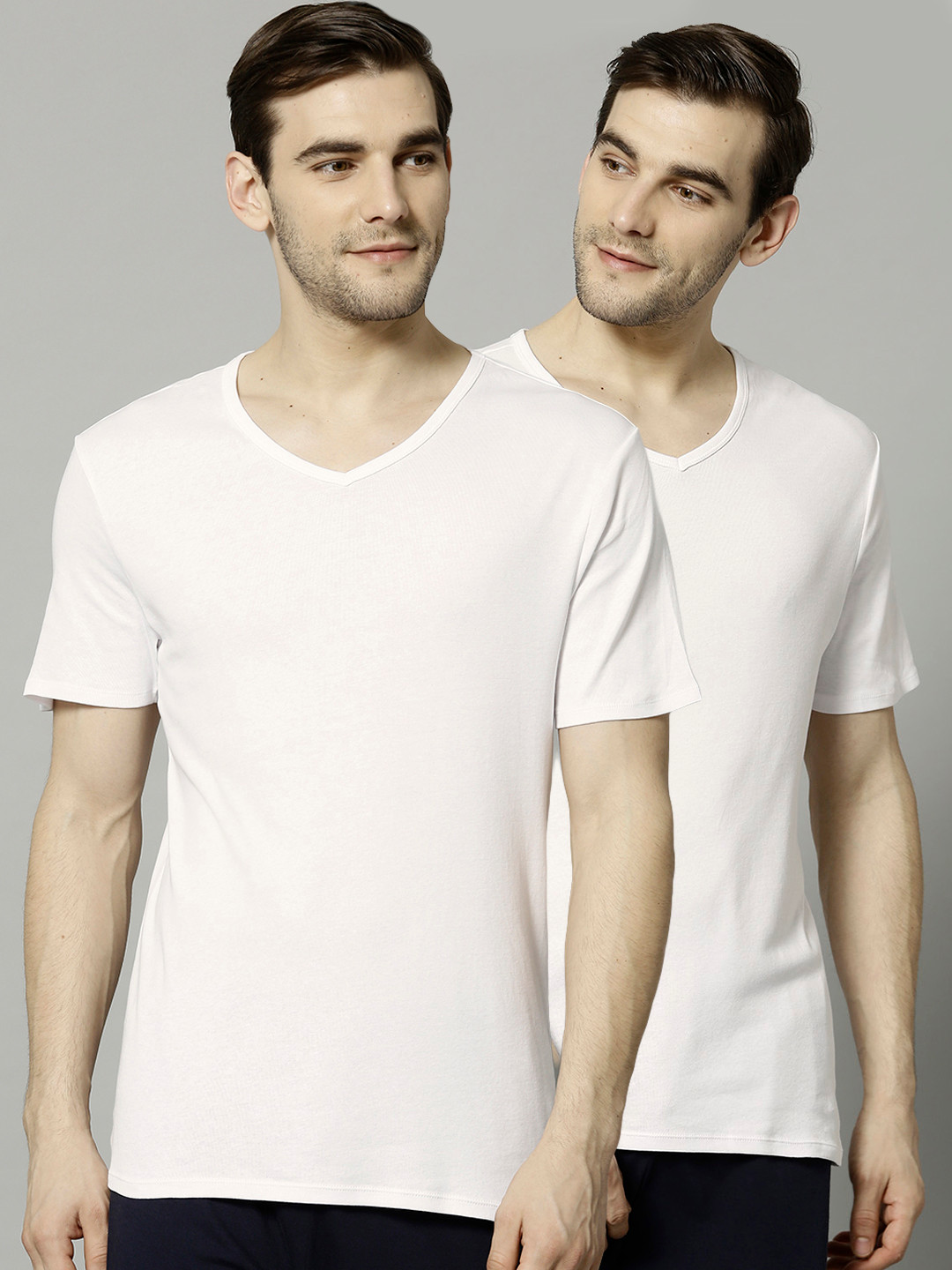 Marks & Spencer Men Pack of 3 Solid Innerwear Vest T144762VWHITE