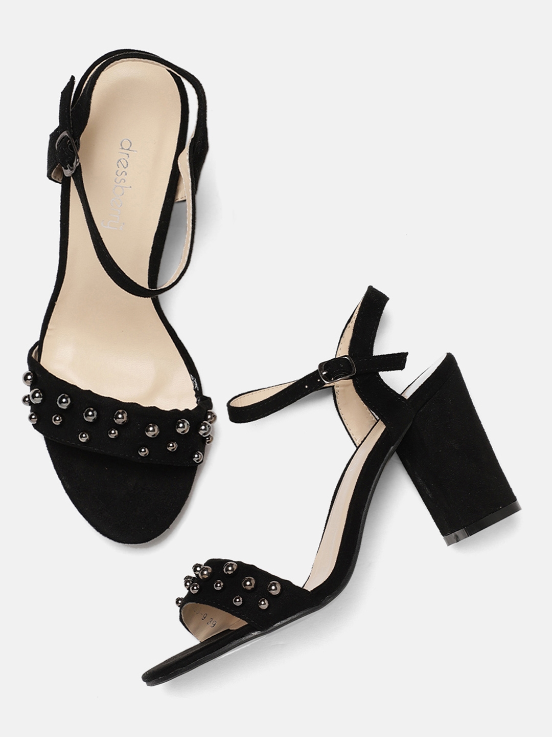 Buy DressBerry Women Grey & Black Shimmery Sandals - Flats for Women 669484  | Myntra