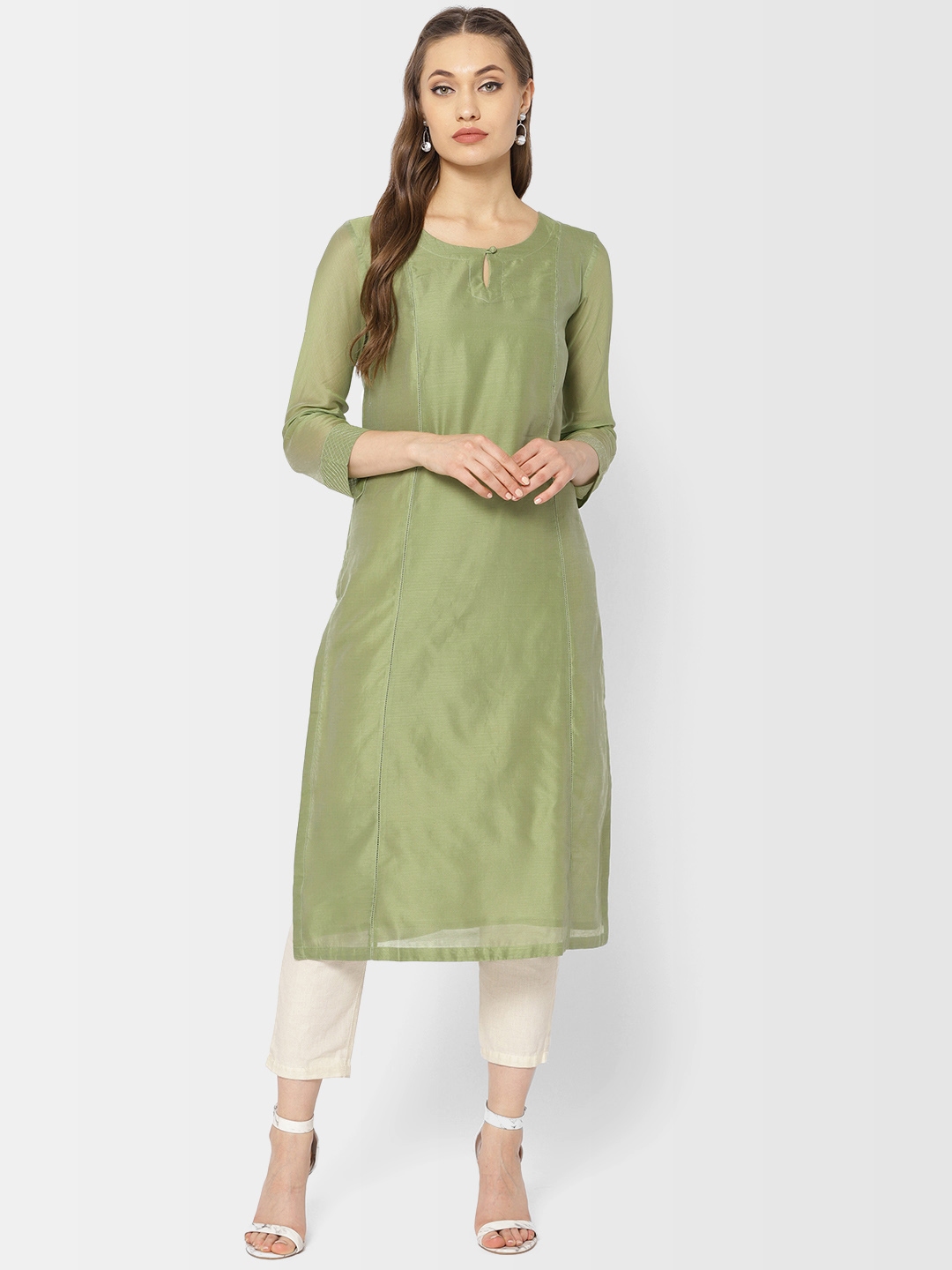 Fabindia deals green kurta