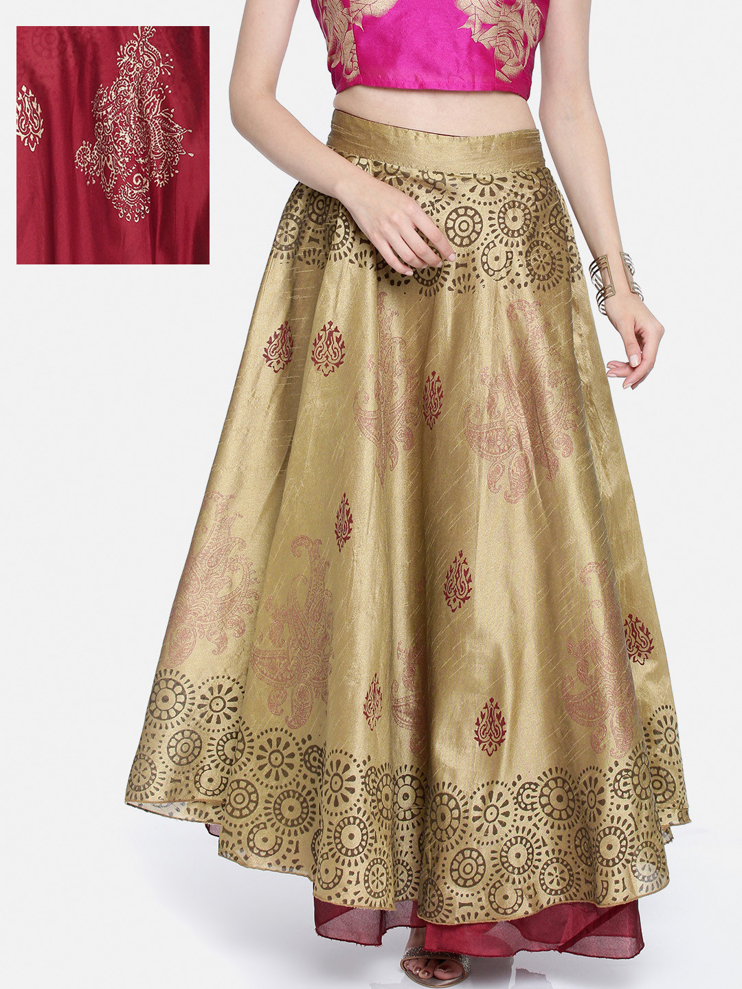 reversible maxi skirt