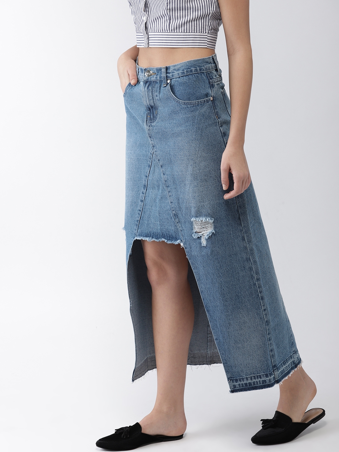 High waisted denim skirt forever 21 best sale