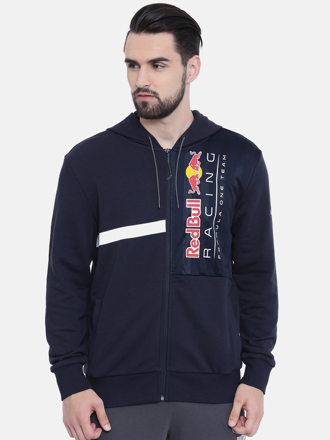 navy blue puma hoodie