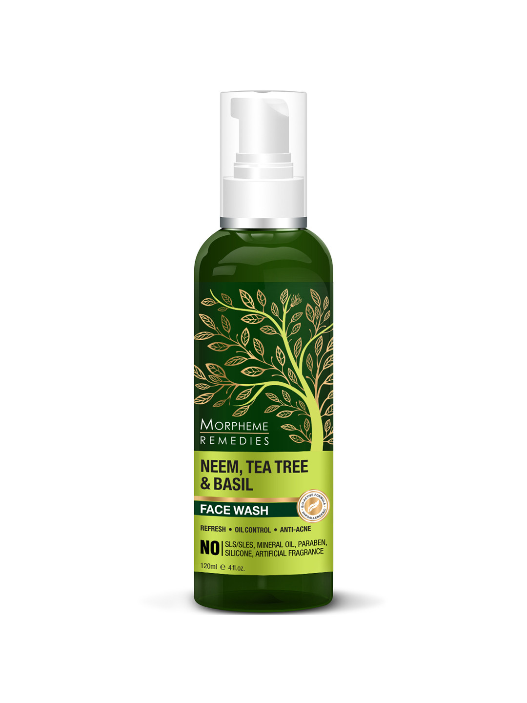 Morpheme Remedies Neem, Tea Tree & Basil Face Wash 120ml