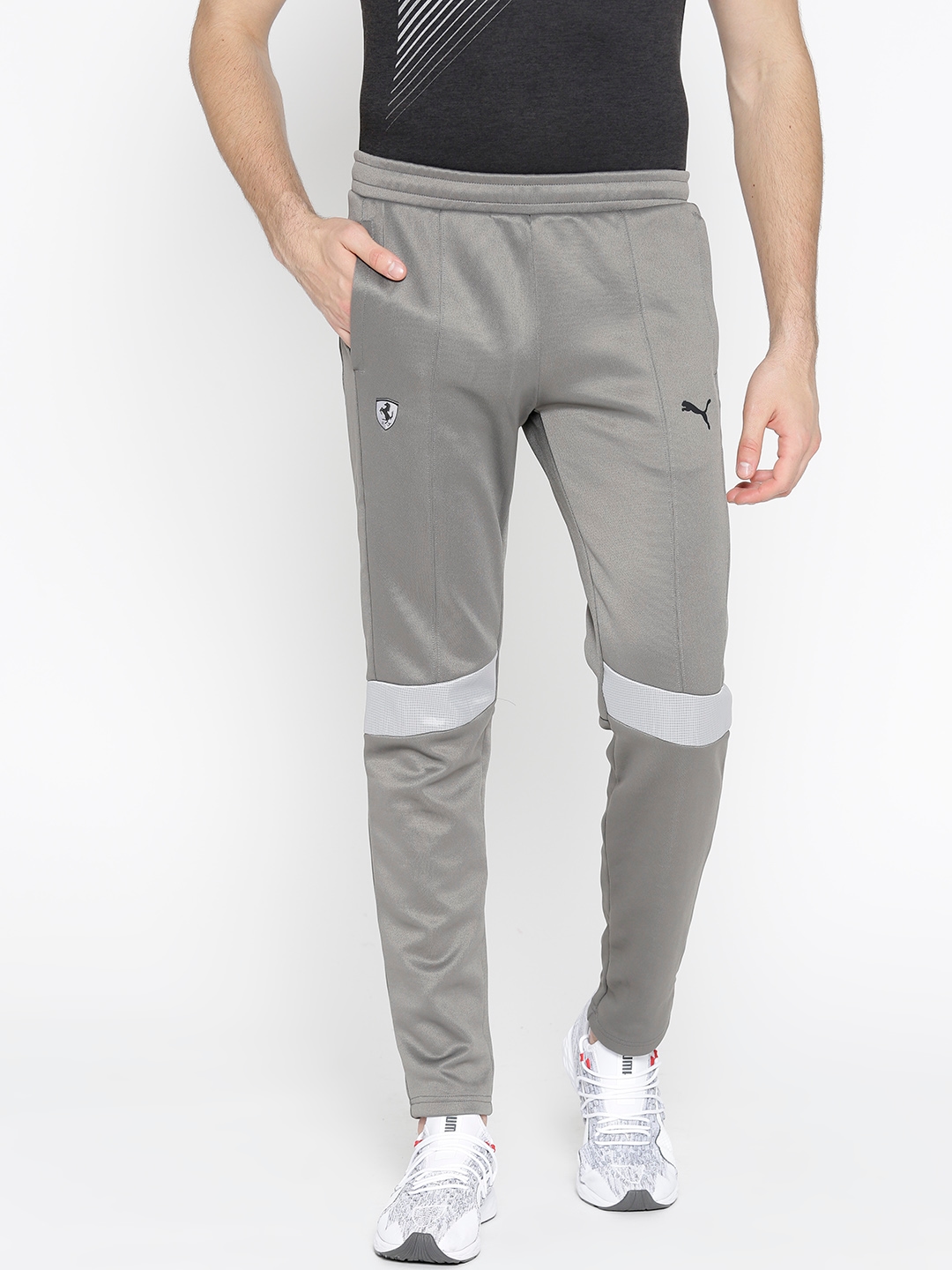 puma t7 track pants grey