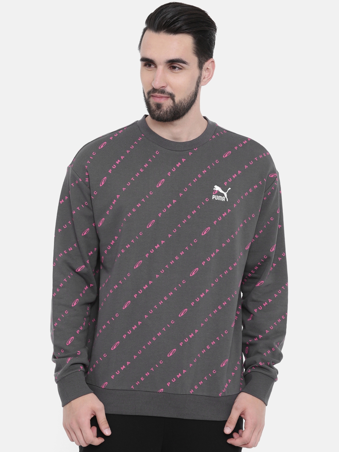 puma sweaters myntra