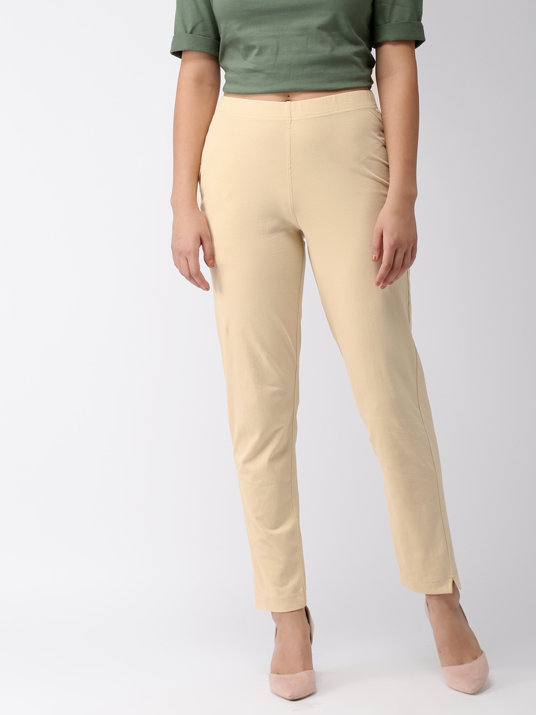Ardor Edition Cream Tapered Fit Chinos Trousers  Lincot