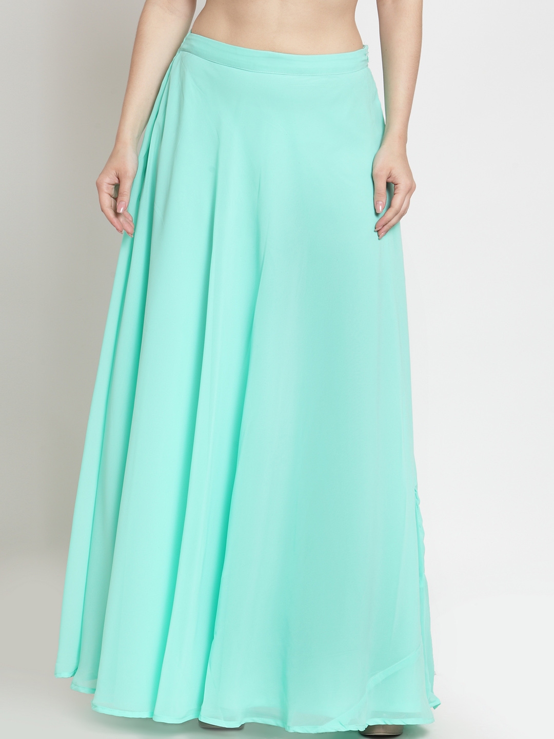 Maxi skirt outlet in sea green