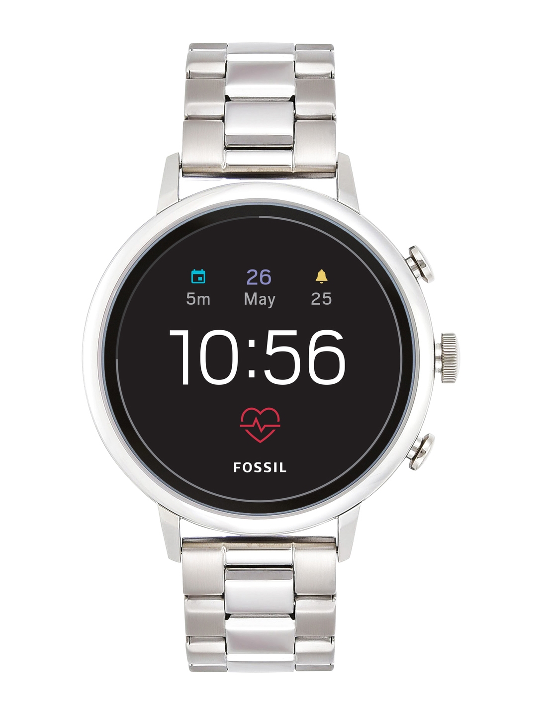 Fossil smart 2025 watch silver