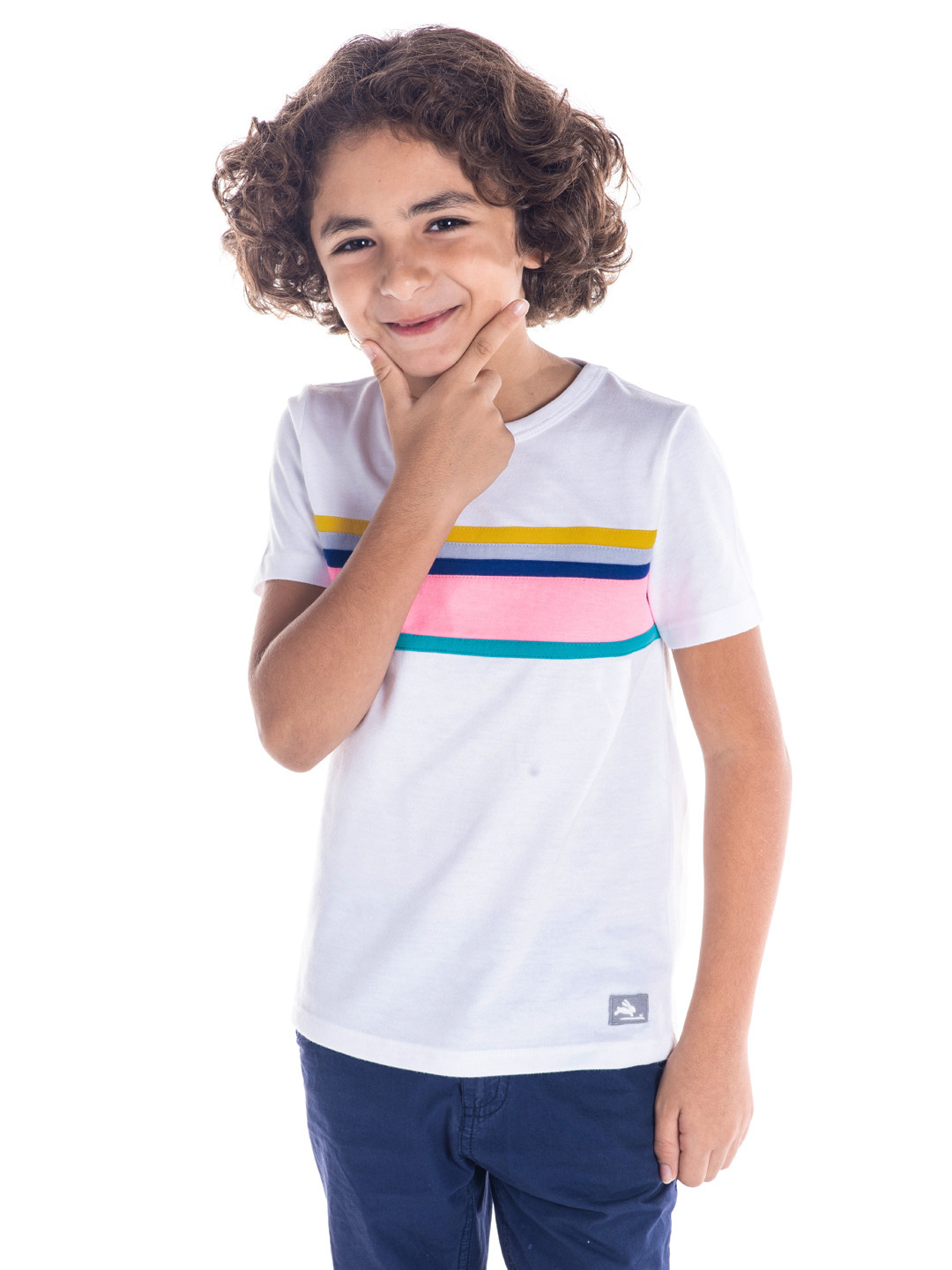 Cherry Crumble Boys White Printed Cricket T-shirt
