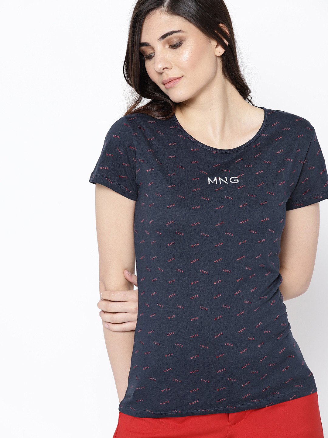 mango women's basic t shirt
