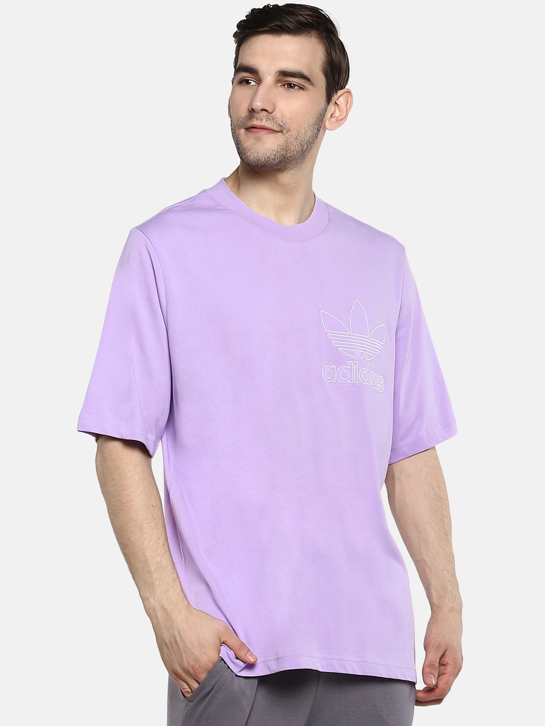 adidas lavender shirt